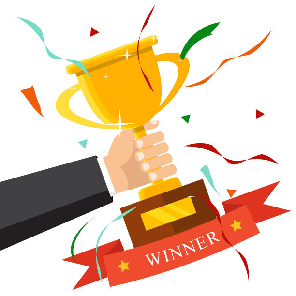 冠军奖杯平坦图标金杯赢家图片下载