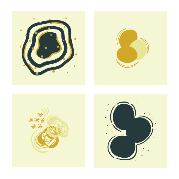 手绘抽象现代广场创意图片下载