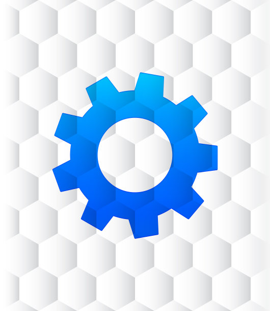 处理图标六边形无缝图案抽象白色背景图片下载