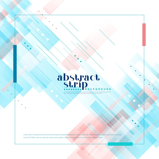 蓝色背景上的几何形状概念图片下载