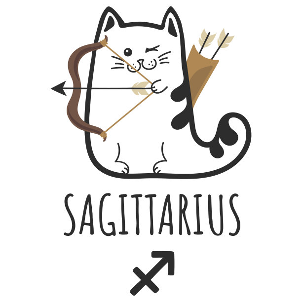 黄道十二宫，猫宫，占星宫。猫的星座。星座的宠物。图片下载