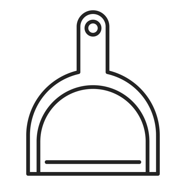 勺行图标。清洁工具符号图片下载