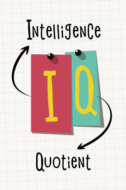 IQ贴纸上的字母，智商图片下载