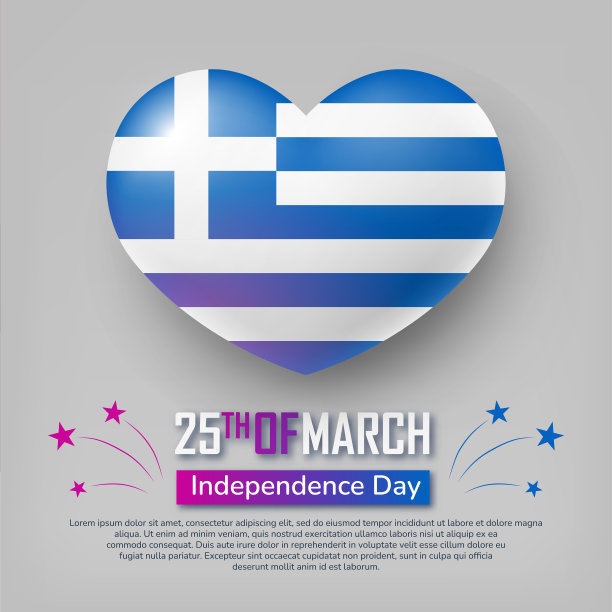 希腊独立日横幅图片下载