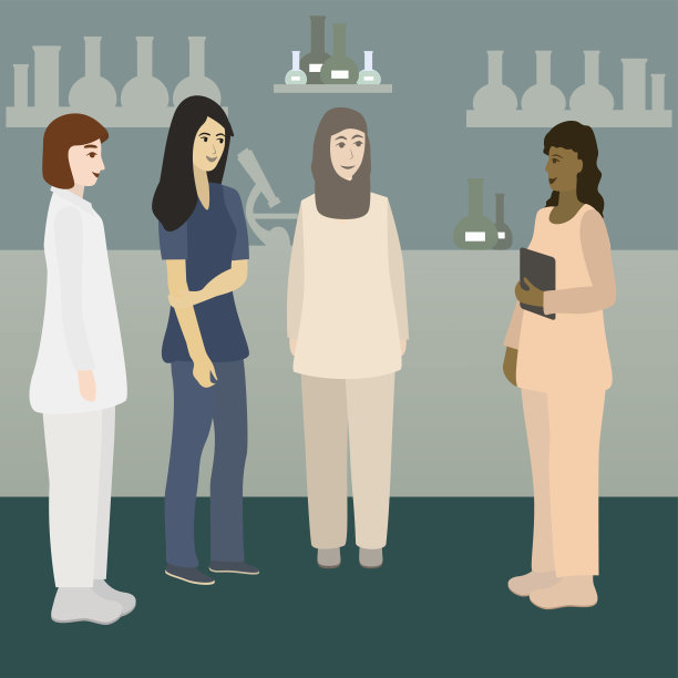 和教授交谈的各民族学生图片下载