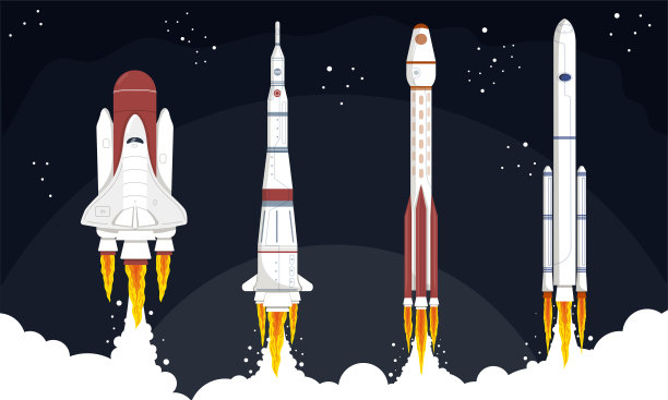 发射到太空的火箭集合图片下载