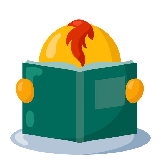 滑稽可爱的卡哇伊小鸡与圆形的身体和书在平面设计与阴影图片下载