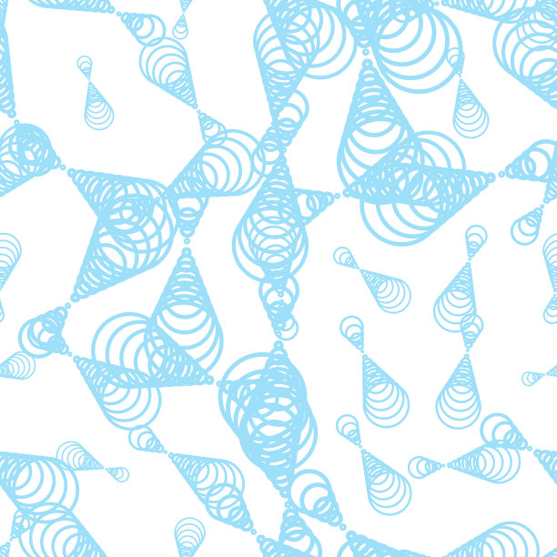 细线几何无缝图案具有不同的形状。图片下载