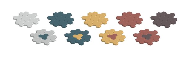 等距矢量插图混凝土摊铺机块孤立在白色背景。逼真的彩色街道铺路板图标在平面卡通风格。路面砖。街上的瓷砖。图片下载