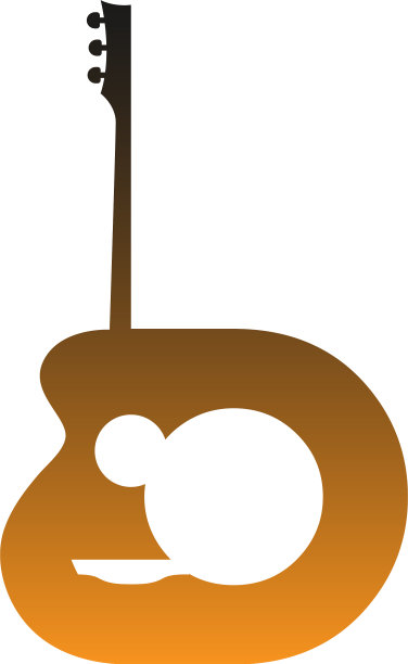 信吉他风格图标标志图片下载