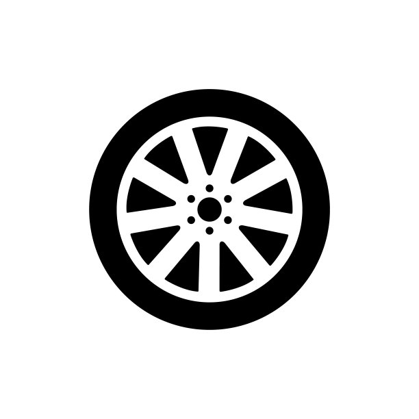 轮盘图标，标志孤立在白色背景图片下载