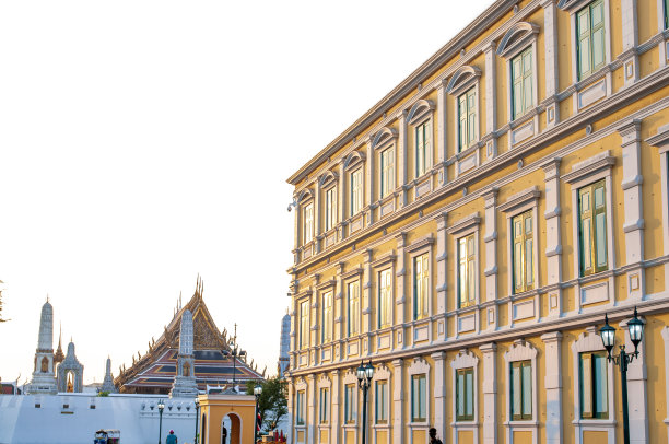 泰国曼谷，国防部大楼外，旅游景点，摄影图片下载