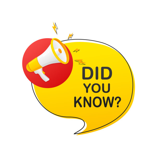 你知道问题吗。带有扩音器图标的徽章。平面矢量插图上的白色背景。图片下载