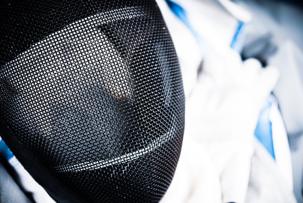 击剑面罩近距离细节格斗运动保护图片下载