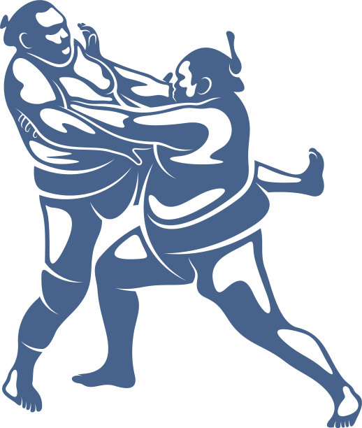 相扑战斗机标识图形设计模板图片下载