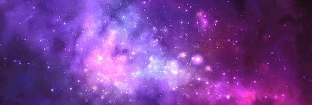 宇宙的艺术插图。色彩丰富的星空背景图片下载