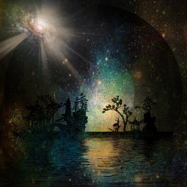 亚洲景观silhouttes图片下载