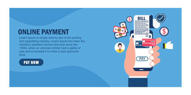 移动支付登陆页面概念图片下载