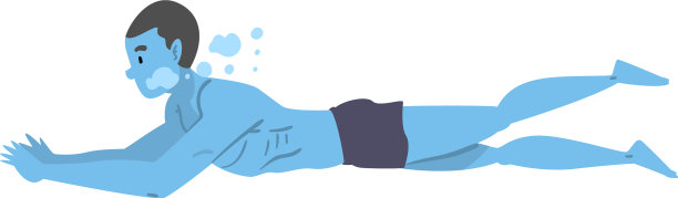 男运动员在水中游泳图片下载