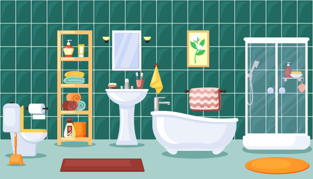 浴室内饰时尚中心图片下载