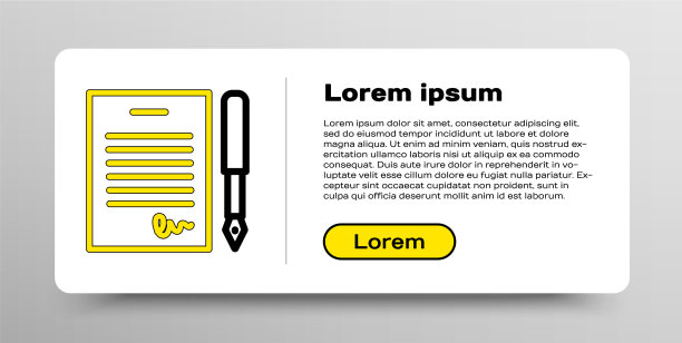 线婚姻合同图标孤立在白色图片下载