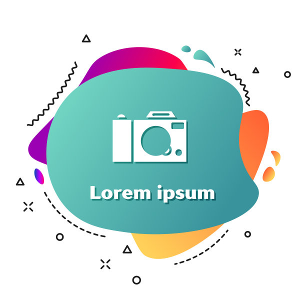 白色照片相机图标孤立在白色图片下载