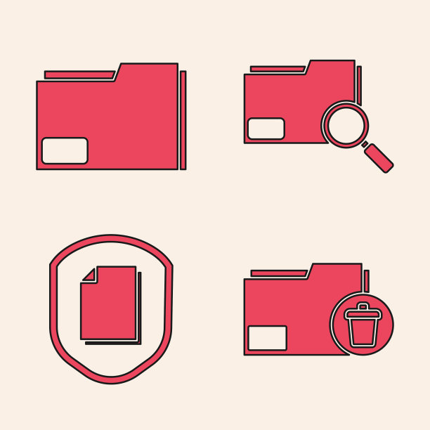 设置删除文件夹文档文件夹搜索概念图片下载