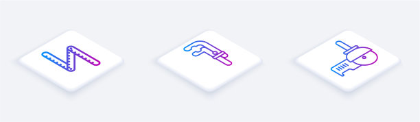 设置等距折线尺和夹钳图片下载