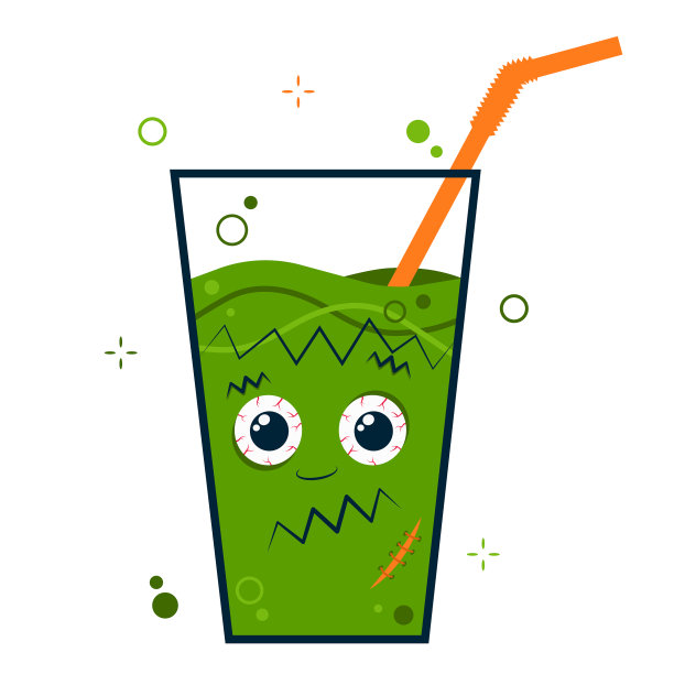 万圣节派对鸡尾酒可怕可爱的角色图片下载