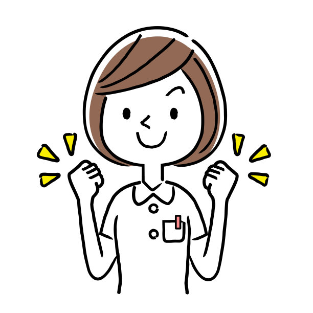 矢量插图材料:励志年轻女护士图片下载