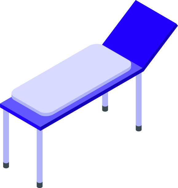 医院病床图标等距风格图片下载