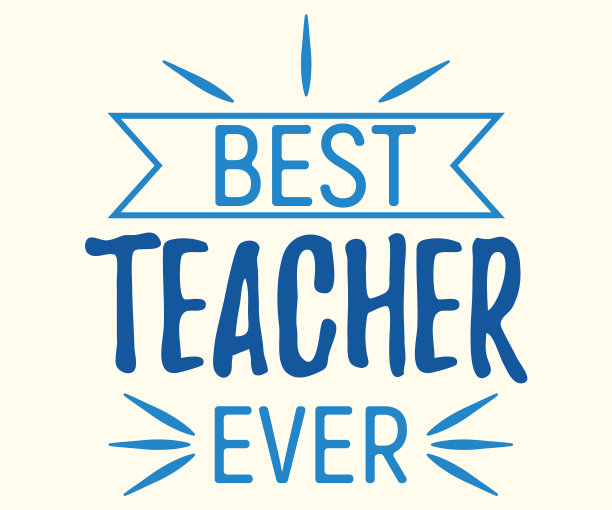有史以来最好的老师概念字体文本引用图片下载