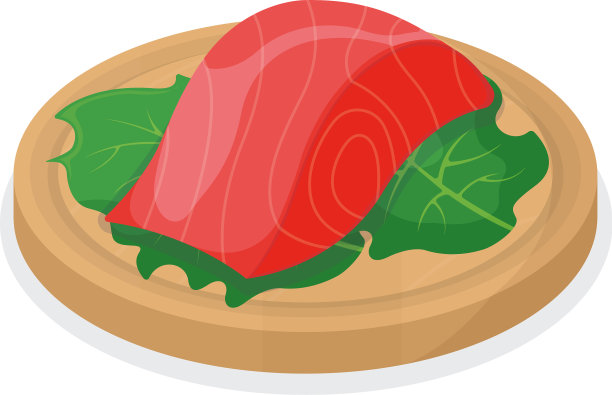 切片鱼、金枪鱼、鲑鱼、新鲜牛排、里脊肉图片下载