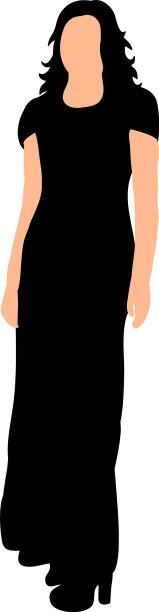 穿着长裙的孤独女孩图片下载