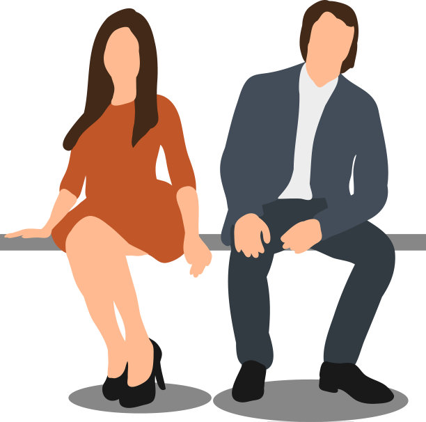 人坐男女独平式图片下载