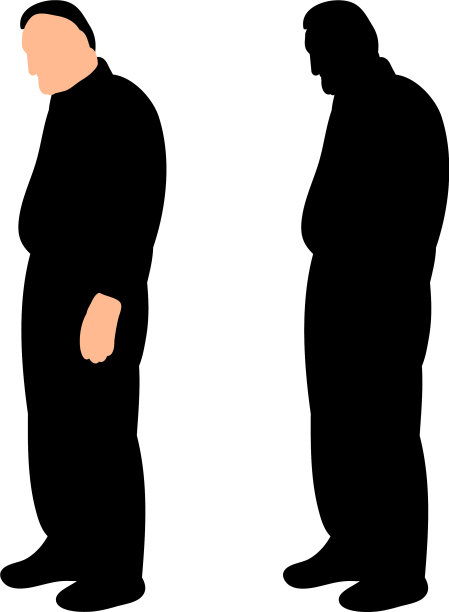 剪影一个悲伤的人图片下载