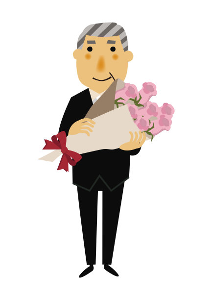 男士正装素材插画图片下载