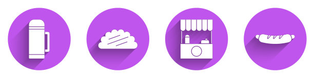 设置热容器玉米卷与玉米饼街图片下载