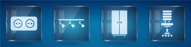 设置插座led轨道灯和灯具图片下载