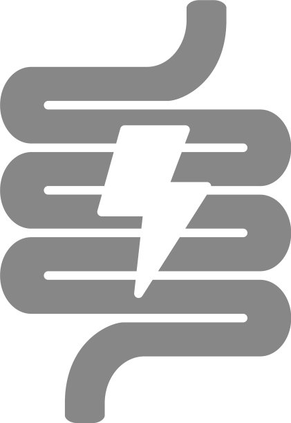 肠有急性疼痛灰色图标危险图片下载