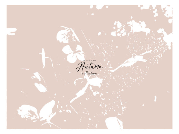 花卉乡村背景与手绘涂鸦图片下载