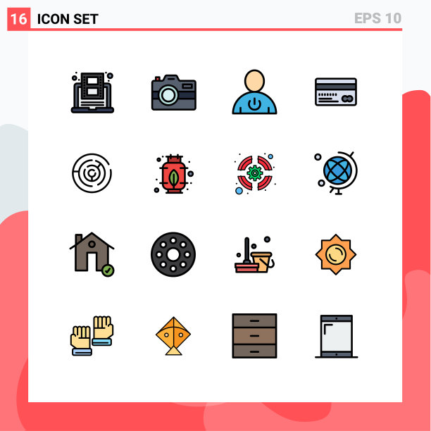 用户界面包16基本平色填充图片下载