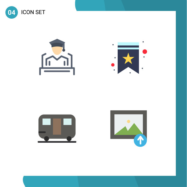 用户界面包4基本平面图标帽图片下载