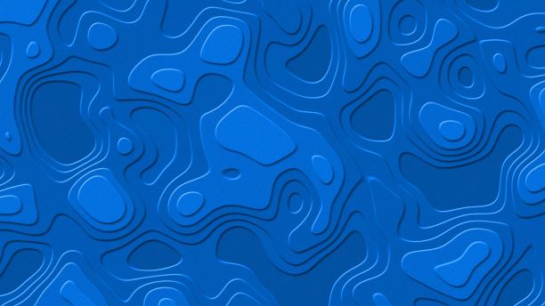 流动边缘元素的浮雕结构-蓝色抽象图形背景图片下载