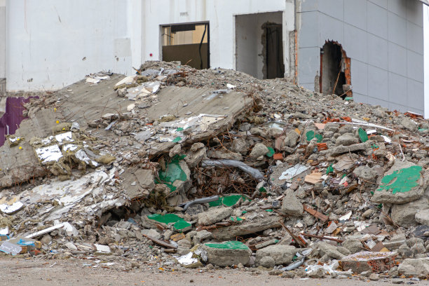 拆迁现场废墟图片下载