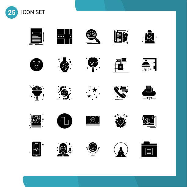 实字形包25个通用符号图片下载