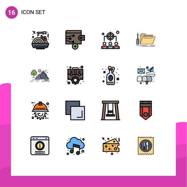 通用图标符号组16现代扁平图片下载