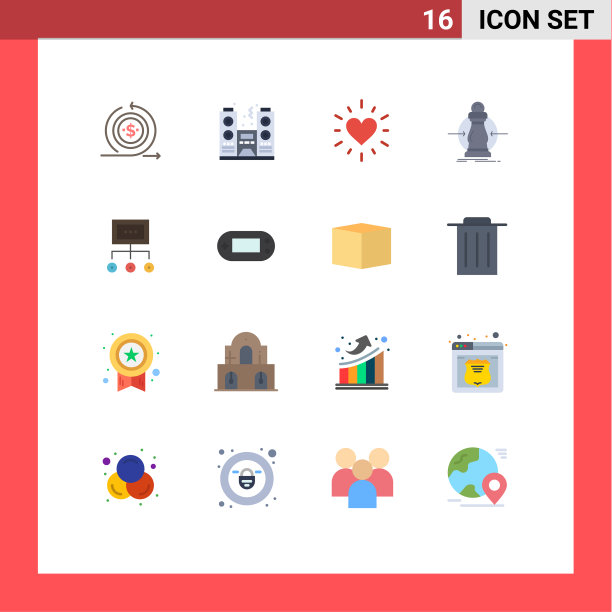 16平色概念为网站移动和图片下载