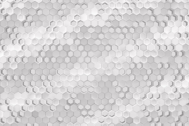 抽象几何背景构成的混沌六角形面多边形。图片下载