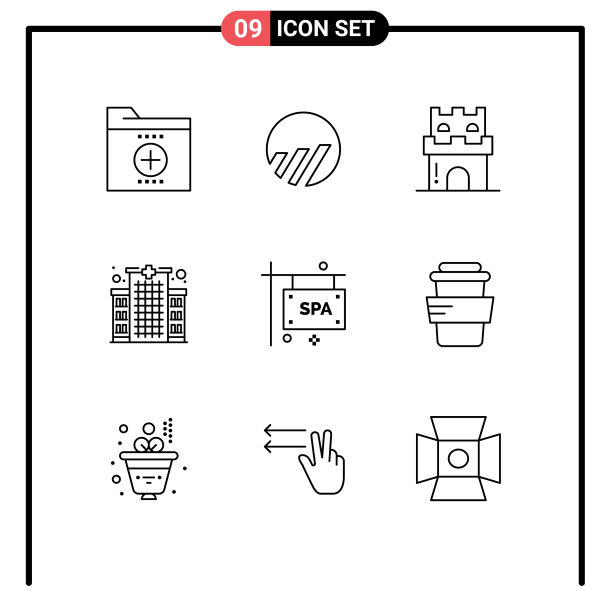 9 .用户界面轮廓包现代标识和图片下载